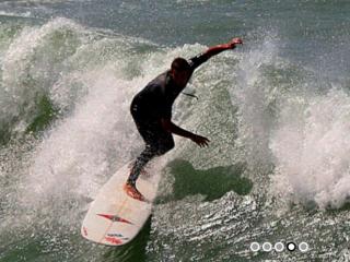 Surfing New Brighton