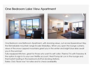  One Bedroom Lake  