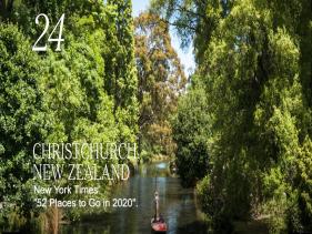 New York Times' "52 Places to Go in 2020".